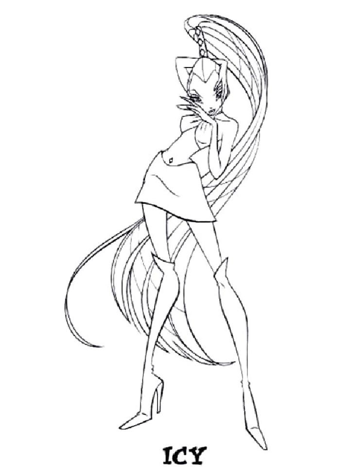 coloriage winx icy